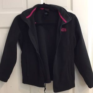 Girls M Black and Pink North Face